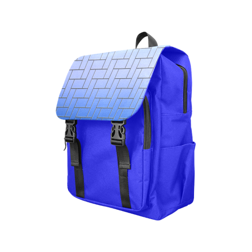 Deep Blue Maze Casual Shoulders Backpack (Model 1623)