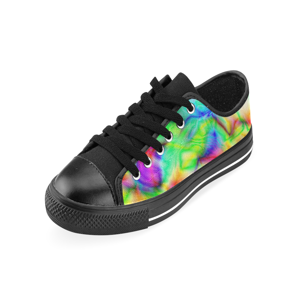 tie dye tropical colorful pattern ZT08 Men's Classic Canvas Shoes (Model 018)