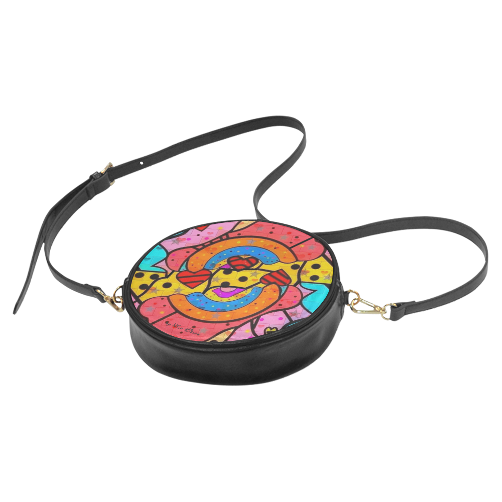 Skurill Popart by Nico Bielow Round Sling Bag (Model 1647)