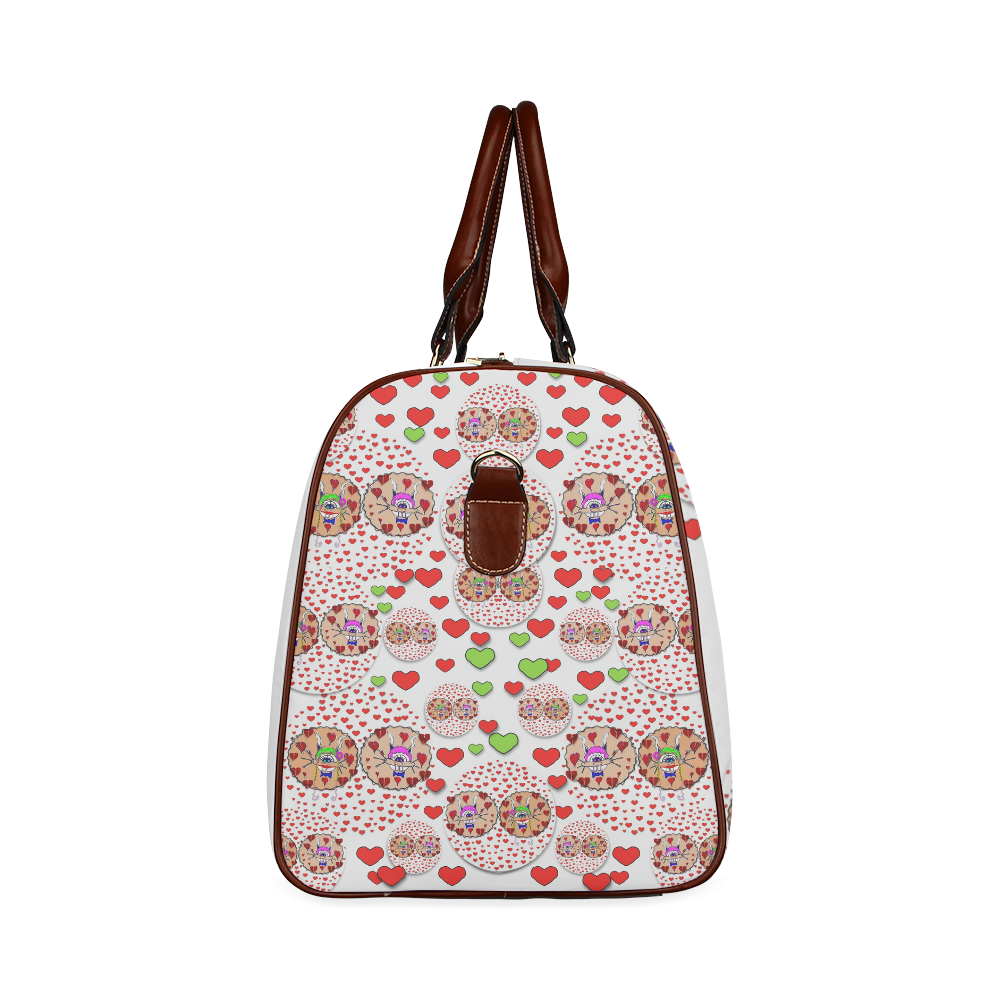 Love Bunnies in peace and Popart Waterproof Travel Bag/Large (Model 1639)