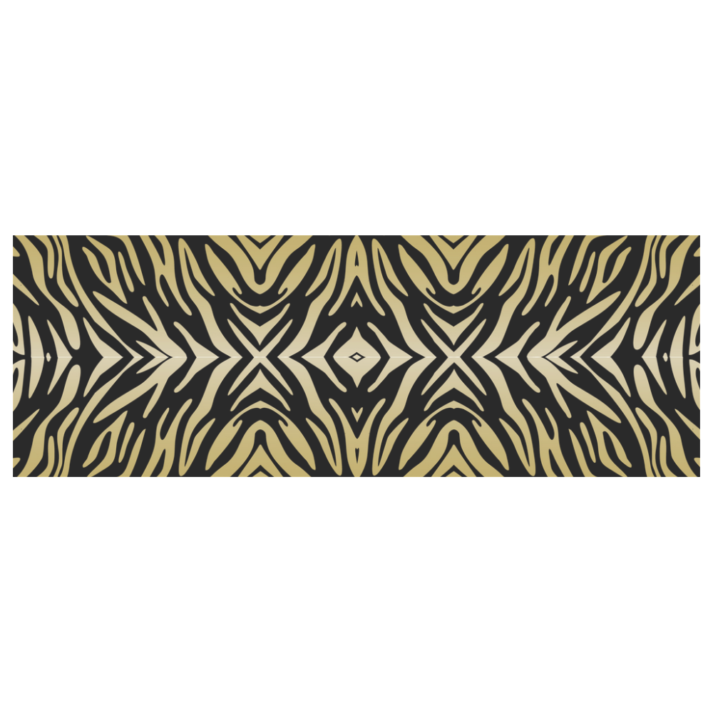 Gold Black Zebra Print Pattern Classic Insulated Mug(10.3OZ)