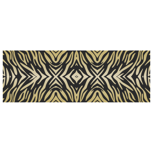 Gold Black Zebra Print Pattern Classic Insulated Mug(10.3OZ)