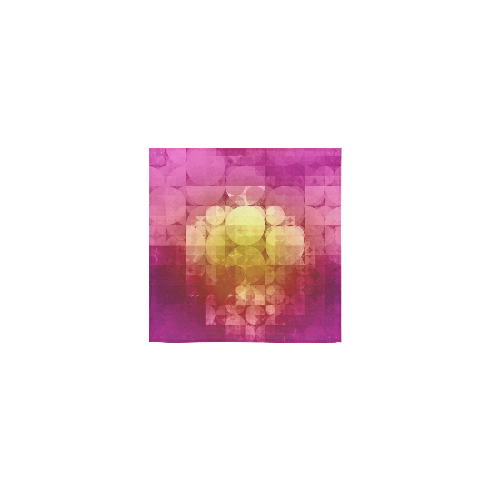 purple geometry matt Square Towel 13“x13”