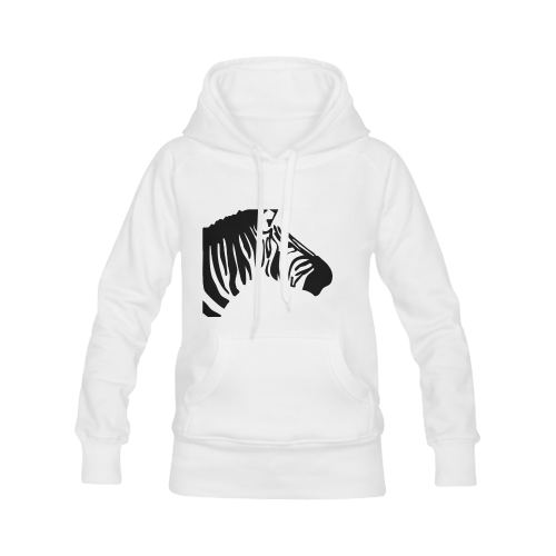 Black and White Zebra Men's Classic Hoodies (Model H10)