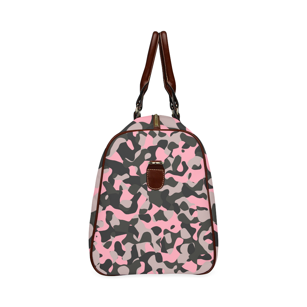 Kitty Camo Waterproof Travel Bag/Large (Model 1639)