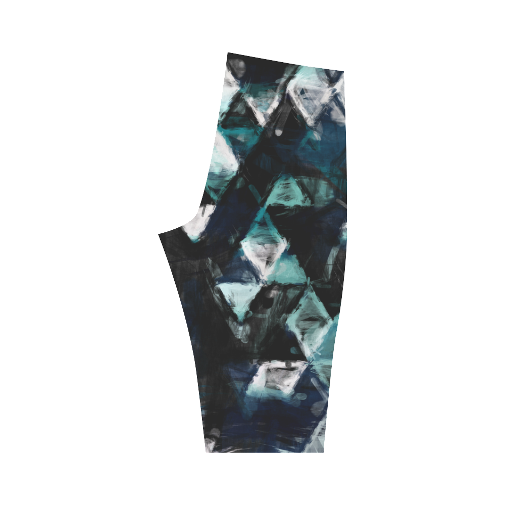 triangle impressionism Hestia Cropped Leggings (Model L03)