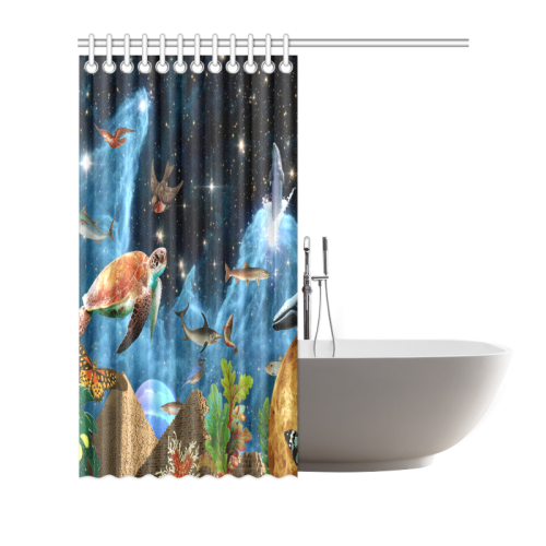 Heaven and Earth Shower Curtain 72"x72"