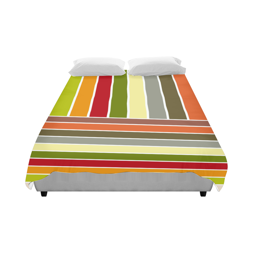 Stripes colors Duvet Cover 86"x70" ( All-over-print)