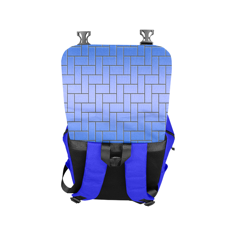 Deep Blue Maze Casual Shoulders Backpack (Model 1623)