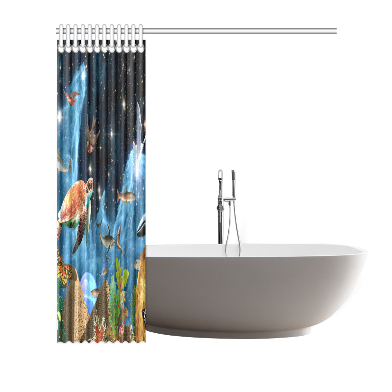 Heaven and Earth Shower Curtain 72"x72"