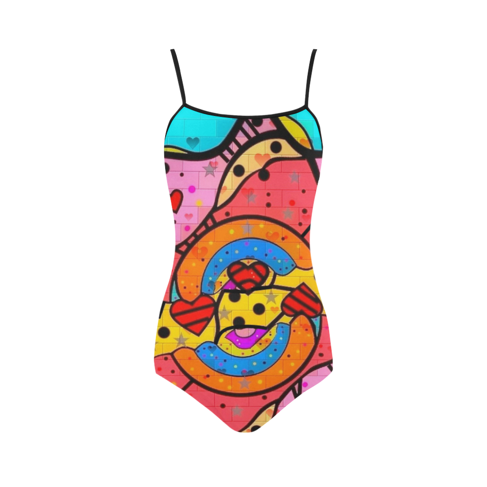 Skurill Popart by Nico Bielow Strap Swimsuit ( Model S05)