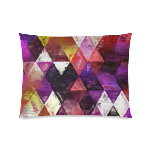 triangle impressionism Custom Picture Pillow Case 20"x26" (one side)