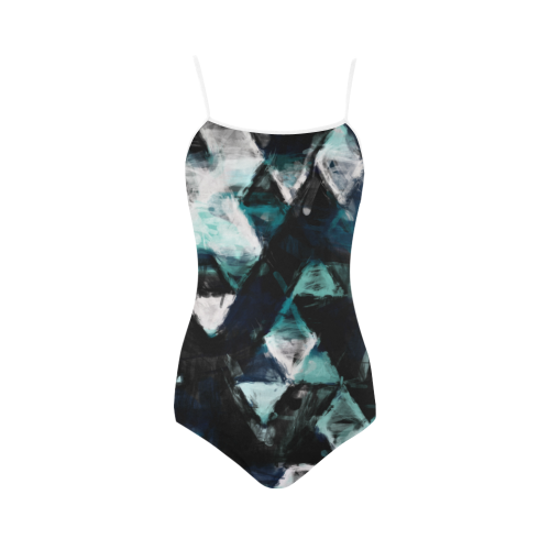triangle impressionism Strap Swimsuit ( Model S05)