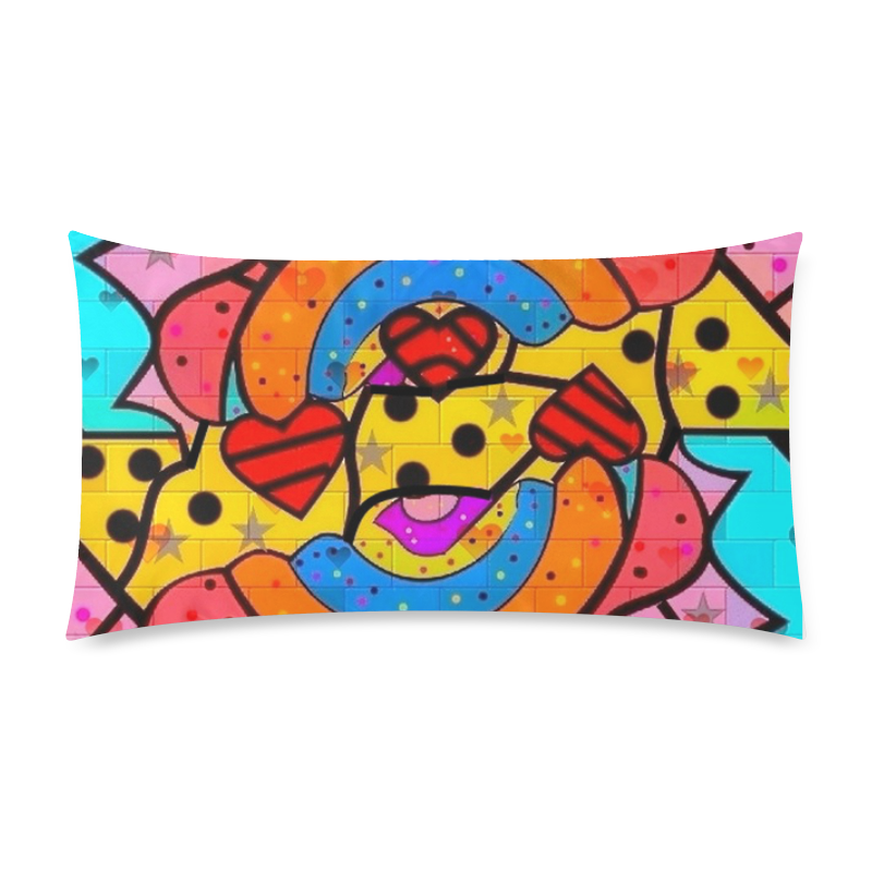 Skurill Popart by Nico Bielow Custom Rectangle Pillow Case 20"x36" (one side)