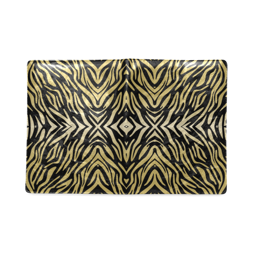 Gold Black Zebra Print Pattern Custom NoteBook B5