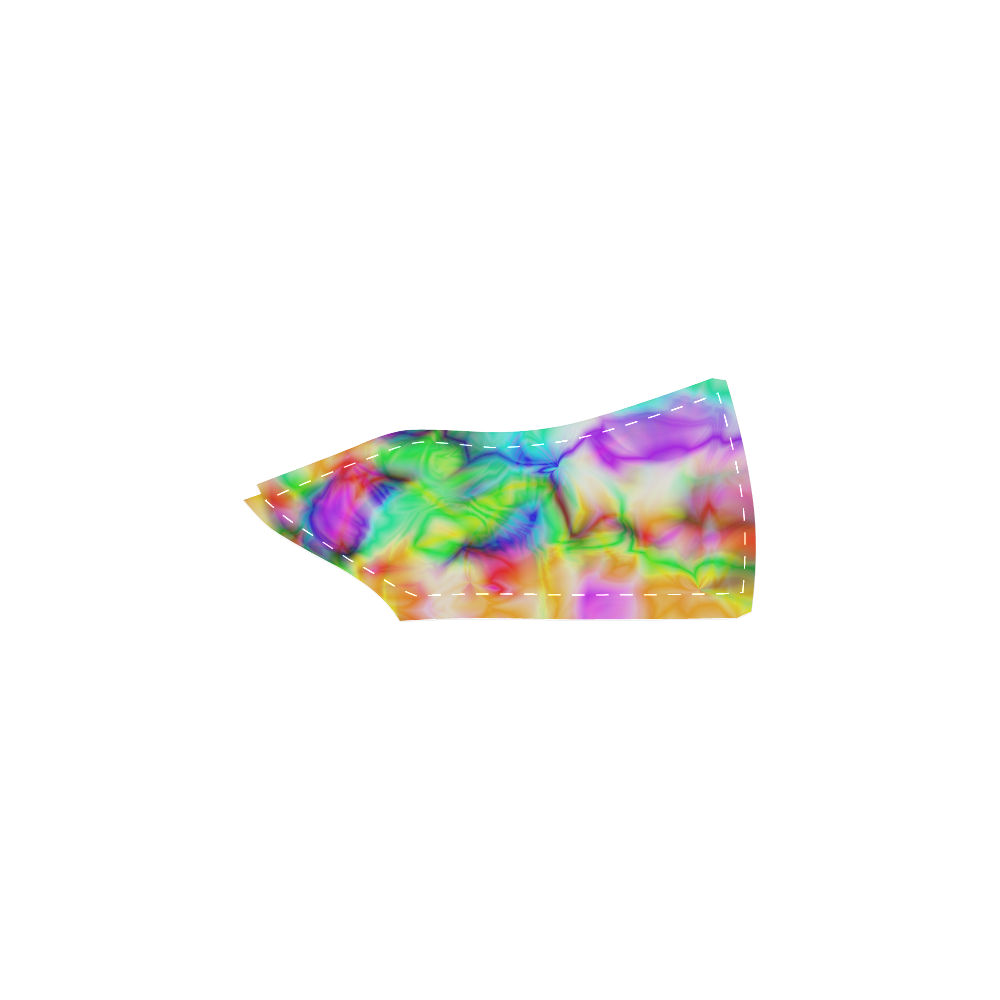 tie dye tropical colorful pattern ZT08 Men's Slip-on Canvas Shoes (Model 019)