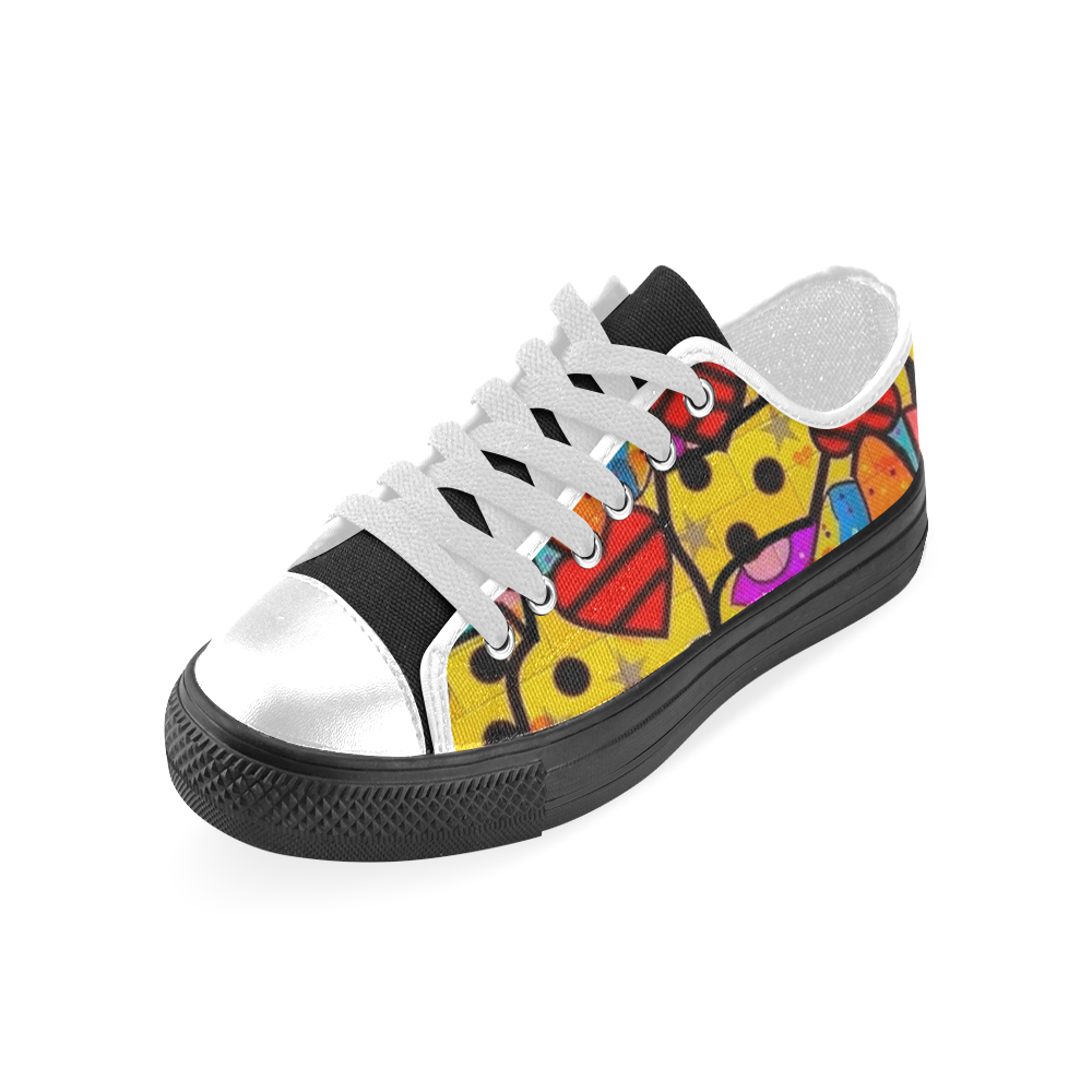 Skurill Popart by Nico Bielow Men's Classic Canvas Shoes (Model 018)