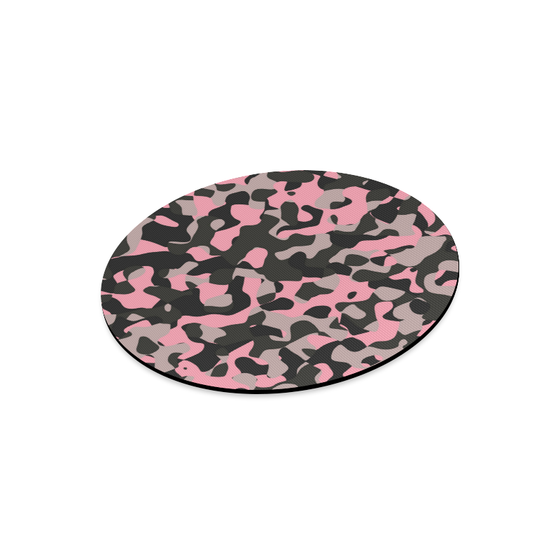 Kitty Camo Round Mousepad