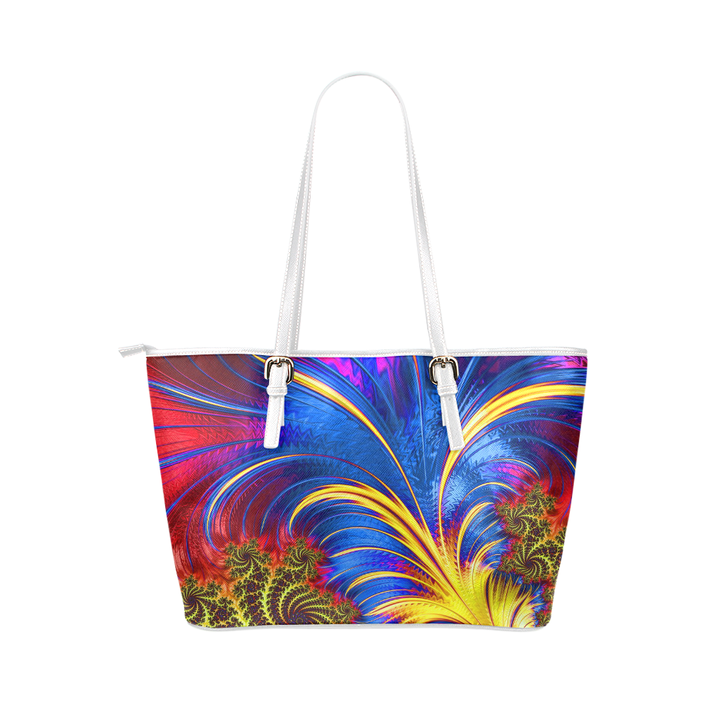 pattern20160754 Leather Tote Bag/Large (Model 1651)