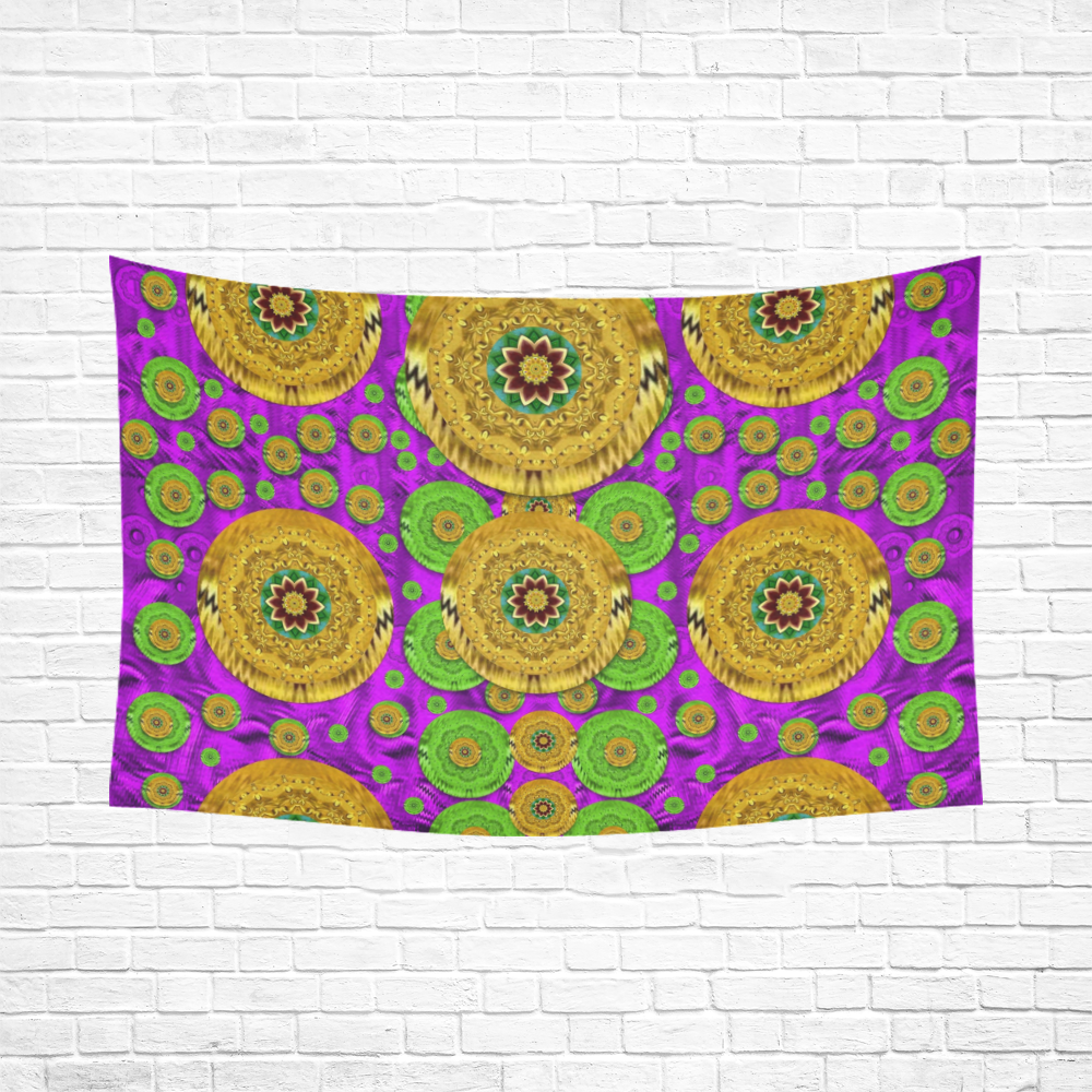 Fantasy sunroses in the sun Cotton Linen Wall Tapestry 90"x 60"
