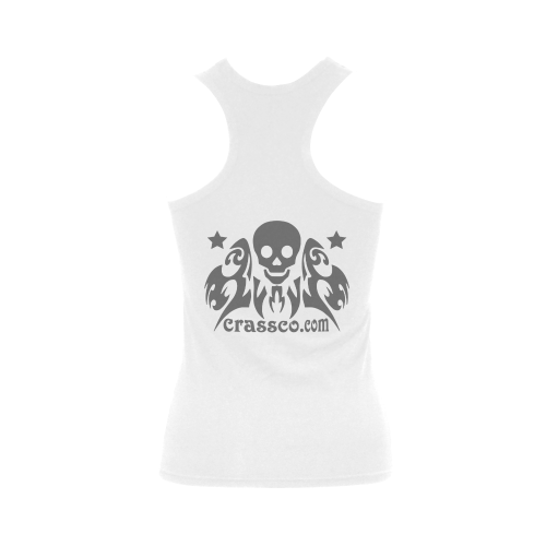 SKULL TOP Women's Shoulder-Free Tank Top (Model T35)