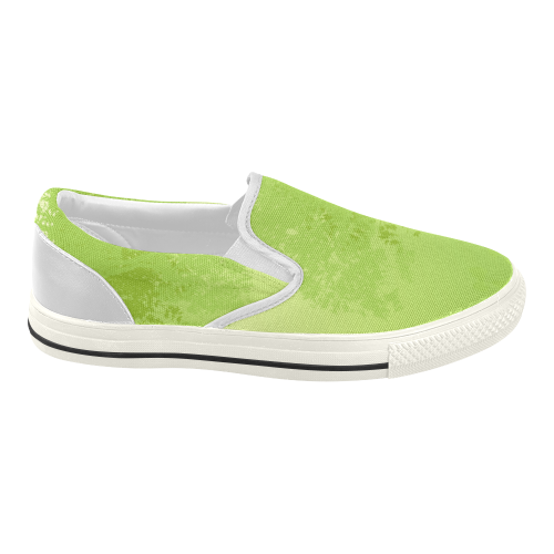 Green World Trees Think Green Design Women's Slip-on Canvas Shoes (Model 019)