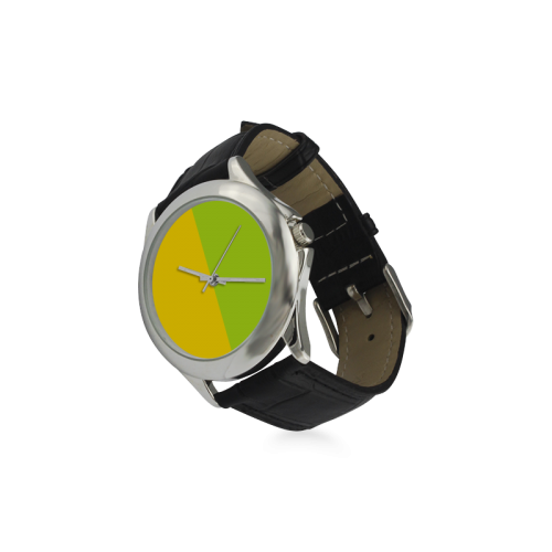 Only two Colors: Sun Yellow - Spring Green Women's Classic Leather Strap Watch(Model 203)