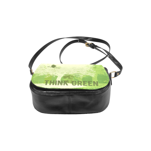 Think Green Nature Save the Earth Vegan Classic Saddle Bag/Large (Model 1648)