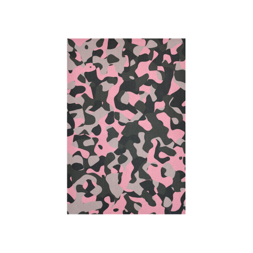 Kitty Camo Cotton Linen Wall Tapestry 40"x 60"