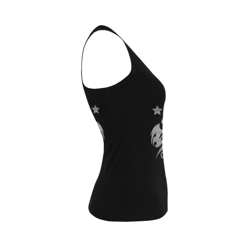 SKULL EFFEKT B Women's Shoulder-Free Tank Top (Model T35)