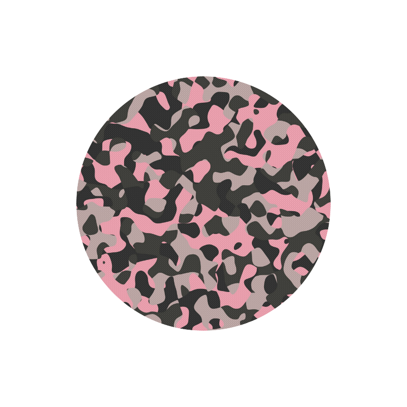 Kitty Camo Round Mousepad