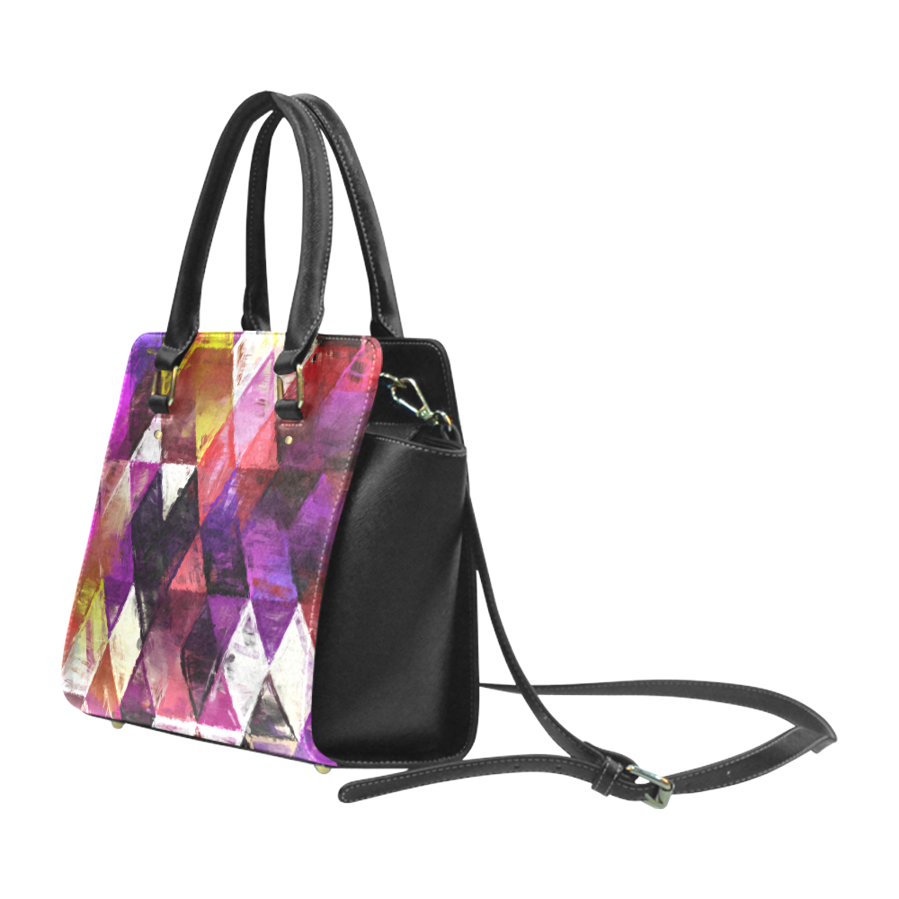 triangle impressionism Classic Shoulder Handbag (Model 1653)