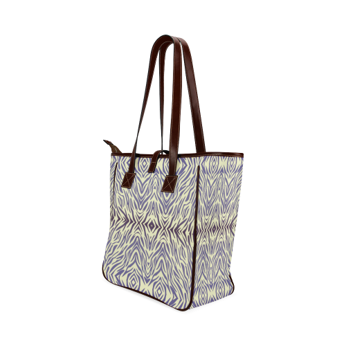 Blue Afternoon Zebra Print Pattern Classic Tote Bag (Model 1644)
