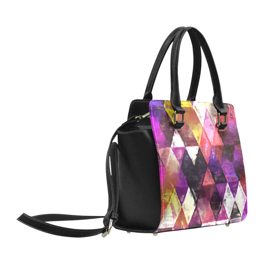 triangle impressionism Classic Shoulder Handbag (Model 1653)