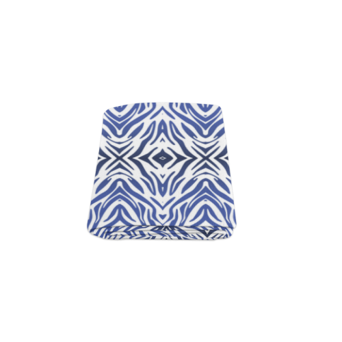 Blue Zebra Print Pattern Blanket 40"x50"