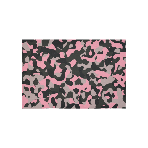 Kitty Camo Cotton Linen Wall Tapestry 60"x 40"