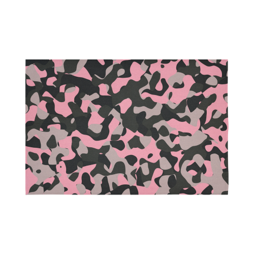 Kitty Camo Cotton Linen Wall Tapestry 90"x 60"