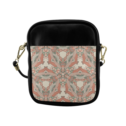 Zandine 0205 vintage floral pattern Sling Bag (Model 1627)
