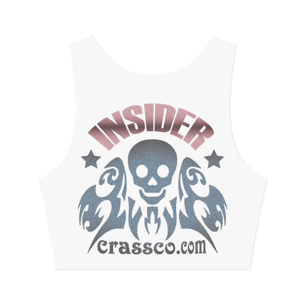 INSIDER SKULL Women's Crop Top (Model T42)