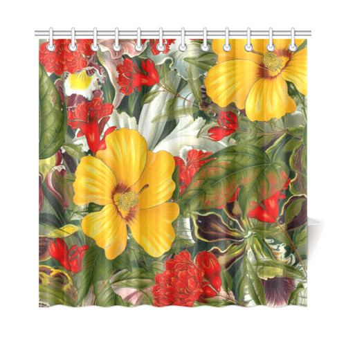 flora 1 Shower Curtain 72"x72"