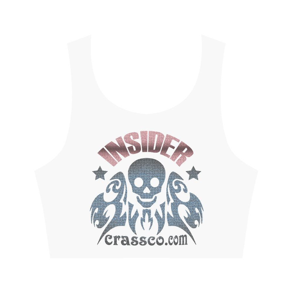 INSIDER SKULL Women's Crop Top (Model T42)