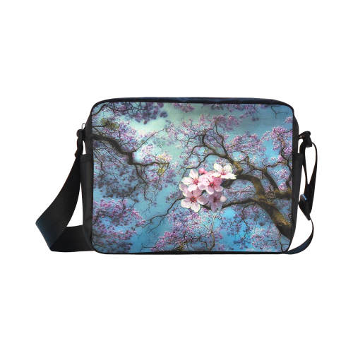 Cherry blossom Classic Cross-body Nylon Bags (Model 1632)
