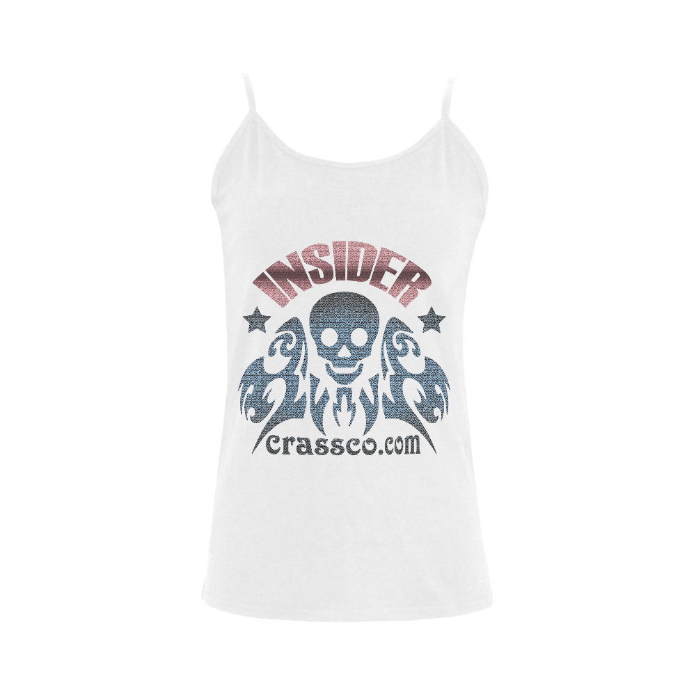 INSIDER SKULL Women's Spaghetti Top (USA Size) (Model T34)