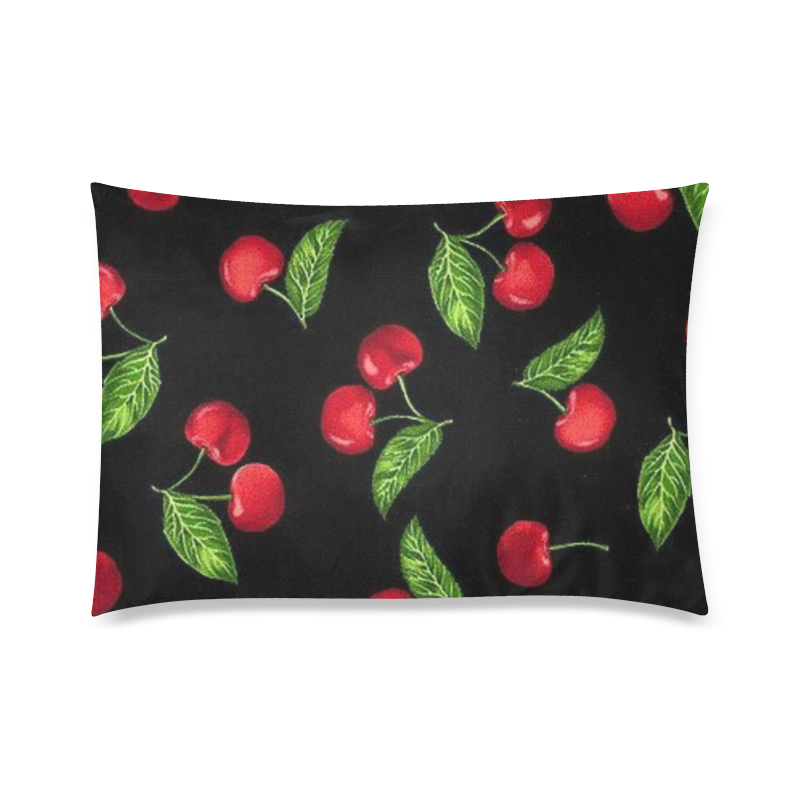 Dreams In Red Cherry Custom Zippered Pillow Case 20"x30" (one side)