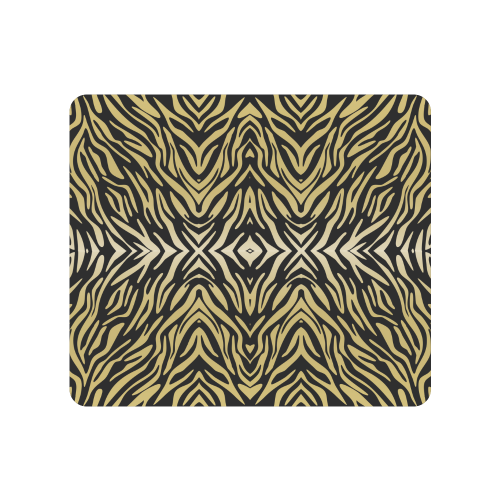 Gold and Black Zebra Print Pattern Men's Clutch Purse （Model 1638）