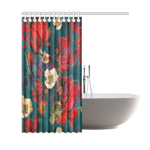 flora 3 Shower Curtain 69"x72"