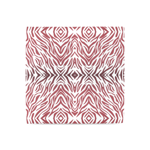 Red Zebra Print Pattern Women's Leather Wallet (Model 1611)