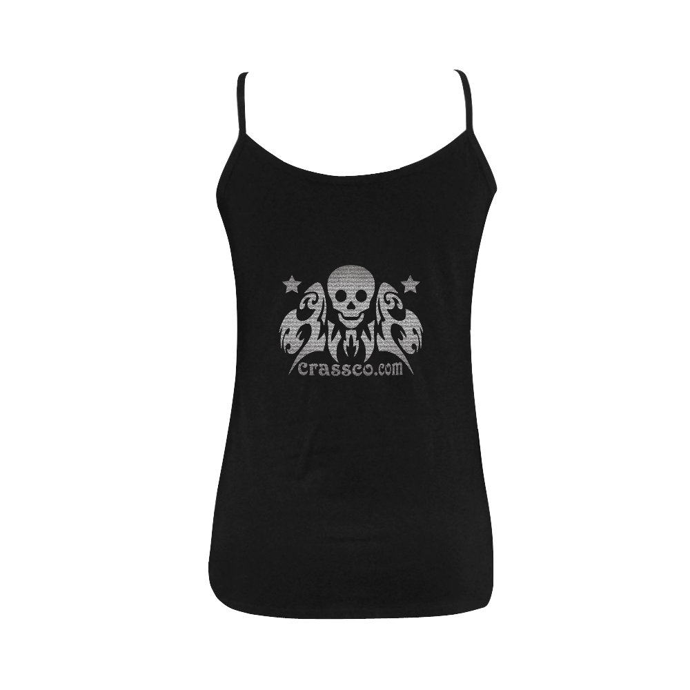 INSIDER SKULL Women's Spaghetti Top (USA Size) (Model T34)