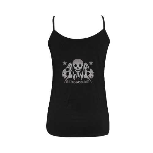 INSIDER SKULL Women's Spaghetti Top (USA Size) (Model T34)