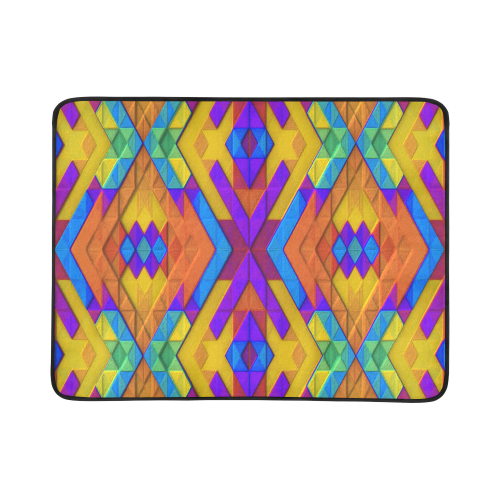 Colorful Geometry Beach Mat 78"x 60"